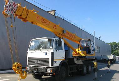 Автокран Машека КС-55727-1 25 тонн - услуги, аренда